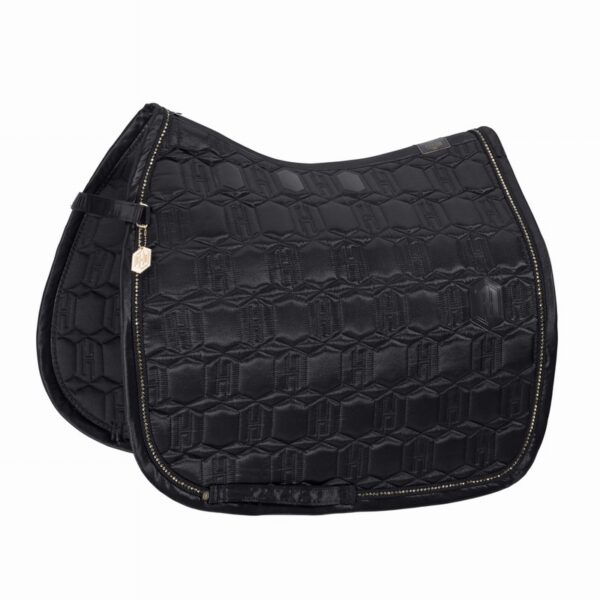 SATIN CRYSTAL Saddle Cloth Black