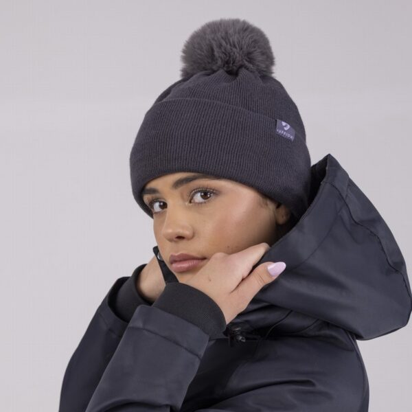 Aubrion Fleece Lined Hat Charcoal - Image 2