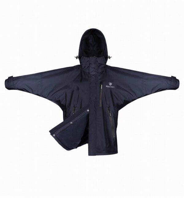 Equidry Shortie Jacket with Stowaway Hood Navy/Navy